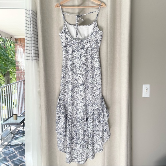 Lulu’s Cheery Attitude White Floral Print Ruffled High-Low Maxi Dress - Picture 6 of 7